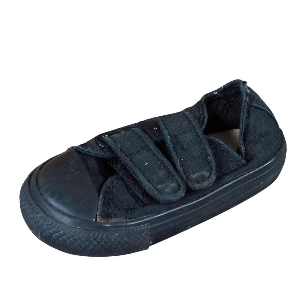 Converse CT 2 Strap Ox Infants Sneakers Size 5 Toddler Walking Shoes Black